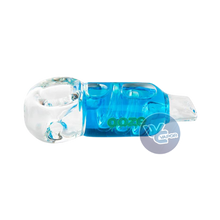 Load image into Gallery viewer, Ooze - Freezable Glycerin Glass Hand PIpe - Blue
