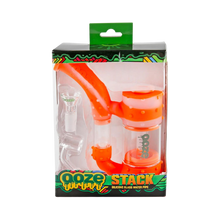 Load image into Gallery viewer, Ooze Stack Water Pipe - Orange/Clear Packaging
