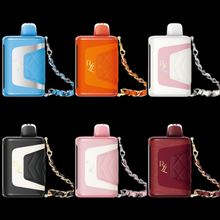Load image into Gallery viewer, RYL Classic 35K Disposable: 820mAh battery, 16.5mL e-liquid, 5% nicotine, 0.96” smart display, and luxe leather finish. Rechargeable and ideal for vape shops.
