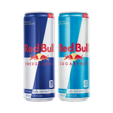 Red Bull Energy Drink (12oz) - Original and Sugar Free