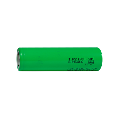 Trust the Samsung 50S 21700 battery for reliable, high-performance charging. With 5000mAh capacity and a 25A max discharge current, it's perfect for multiple device uses and comes in a 21700 size with flat top style. Please note: this cell is unprotected and must be used only in protected battery packs for safe operation.