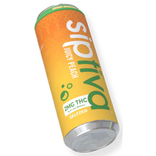Load image into Gallery viewer, Seltzer can with 'Siptiva' branding on a clear background
