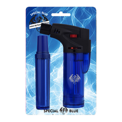 The Bernie Reload Torch Lighter lighter boasts an easy-to-use single click operation and a spacious fuel reservoir for extended use. Its refillable design allows for long term use, while the flame control and trigger lock switch provide added safety and convenience.
