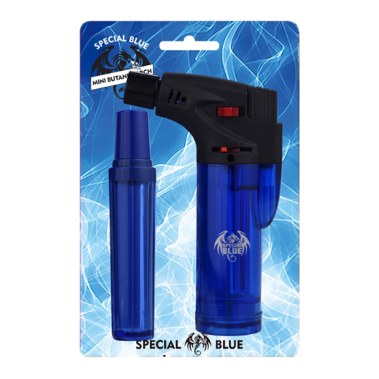 The Bernie Reload Torch Lighter lighter boasts an easy-to-use single click operation and a spacious fuel reservoir for extended use. Its refillable design allows for long term use, while the flame control and trigger lock switch provide added safety and convenience.