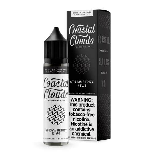 Strawberry Kiwi by Coastal Clouds is a fruity blend of strawberries and kiwis. (70/30 vg/pg)