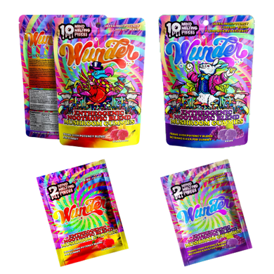 Discover the new Wunder Mushroom Gummies - ultra potent Amanita Muscaria blend with 7500mg per gummy. Try them today in 10ct or 2ct resealable bags. Enhance your mind and body with our Entheogenic Nootropic blend for increased neuroplasticity, lower stress, and higher energy. Gradually measure your tolerance with one gummy or take three to five for a macro-dose experience.