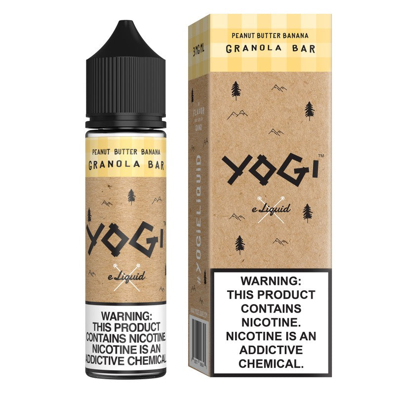 Yogi Peanut Butter Banana is a granola bar mixed with rich peanut butter and diced bananas.  (70/30 vg/pg)