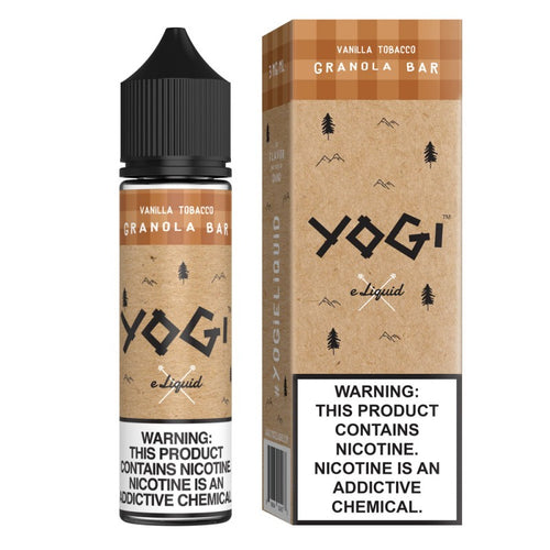 Yogi Vanilla Tobacco is a vanilla granola bar with the tasted of cured tobacco.  (70/30 vg/pg)