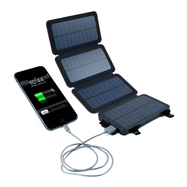 Burns Electronics 4 Panel Solar Charger with Power Bank