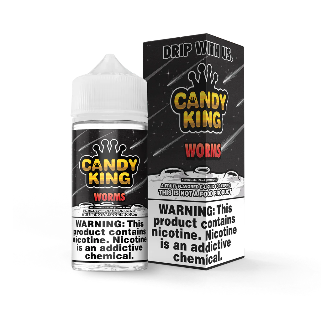 Worms by Candy King tastes like sweet and sour gummy worms. (70/30 vg/pg)