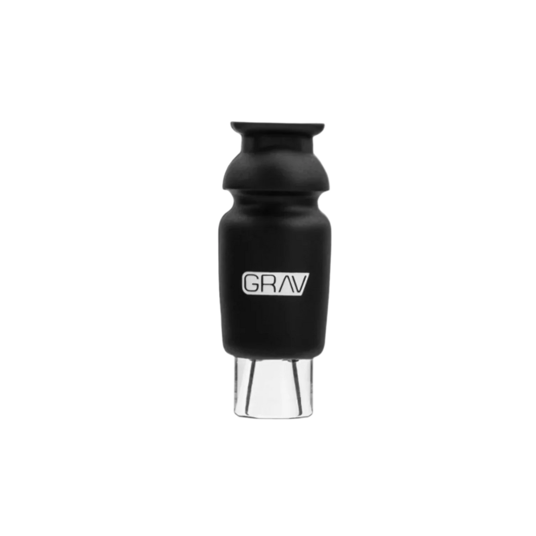 GRAV - Silicone Capped Glass Crutch Black