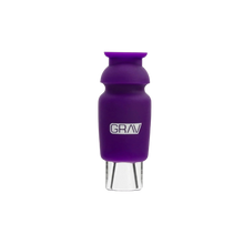 Load image into Gallery viewer, GRAV - Silicone Capped Glass Crutch Purple
