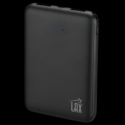 LAX Rubberized Power Bank Black
