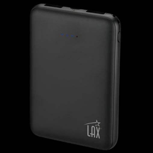 LAX Rubberized Power Bank Black