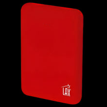 Load image into Gallery viewer, LAX Rubberized Power Bank Red

