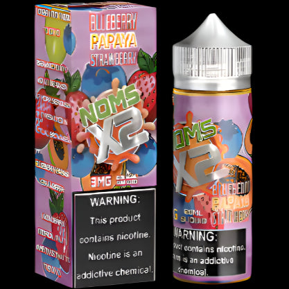 Lotus Vaping - Noms x2 Blueberry Papaya Strawberry - 120mL