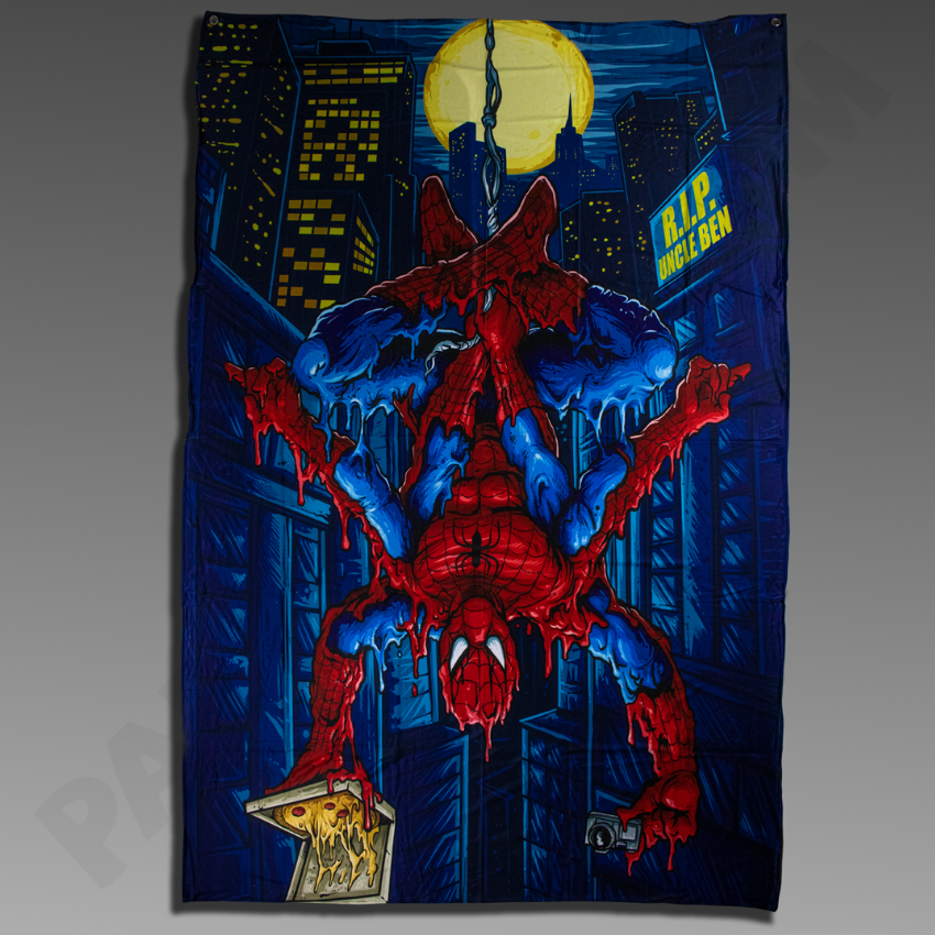 Melting Spiderman Tapestry