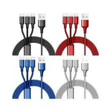 Load image into Gallery viewer, Mila 10ft 3 in 1 Multi Charging Cable
