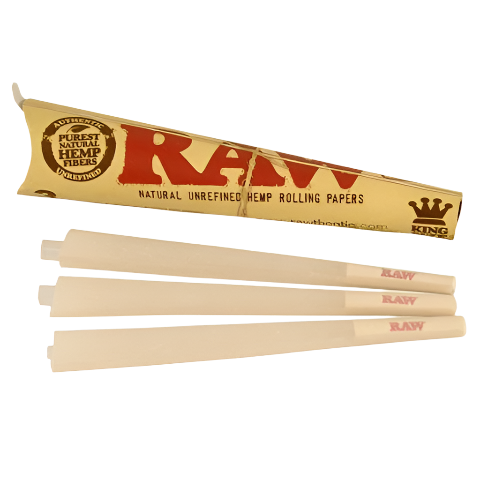RAW - Unrefined Pre-Rolled King Size Cone