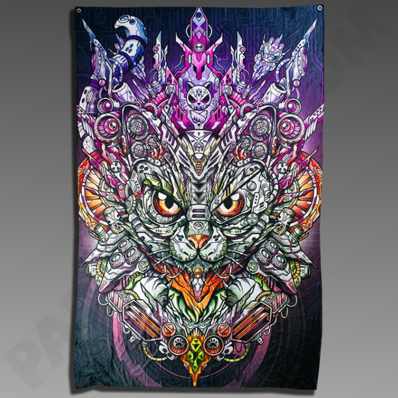 Robo Kitty Tapestry