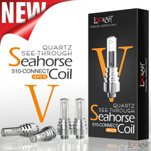 Load image into Gallery viewer, Lookah Seahorse See-Through-Quartz V Coils (5-Pack)
