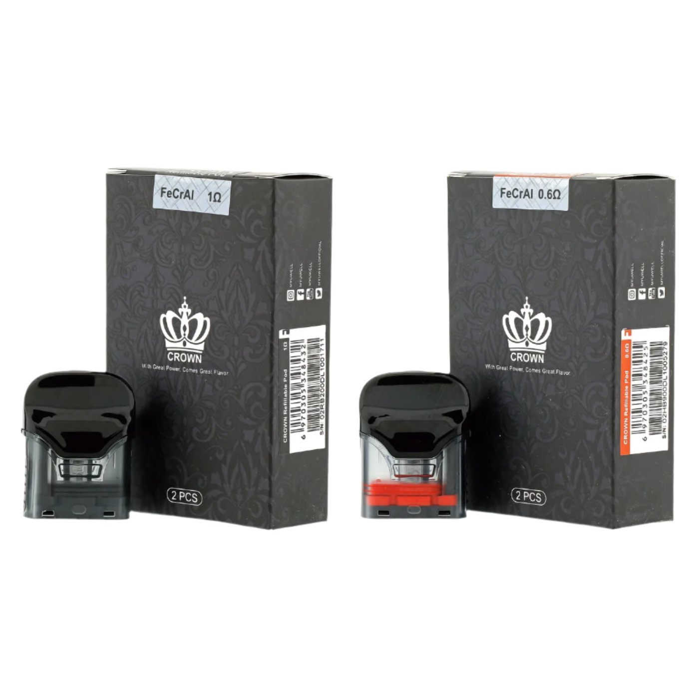 uwell crown pod cartridge Uwell Crown D Empty Pod Cartridge 2 PCS