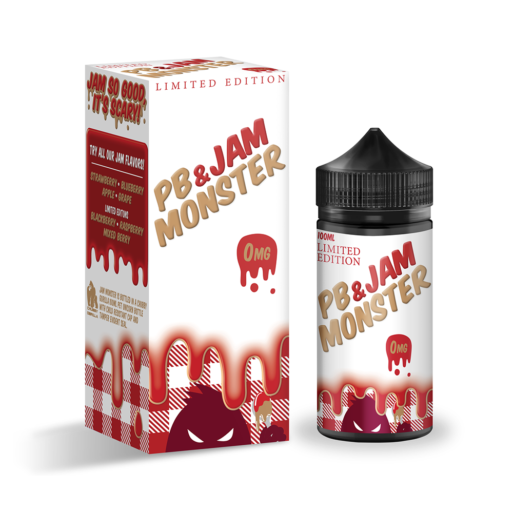 Jam Monster - PB and Strawberry Jam - 100mL