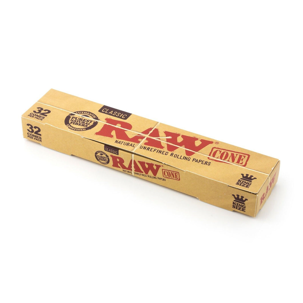 RAW - Classic King Size Pre-Rolled Cones (32 Pack)